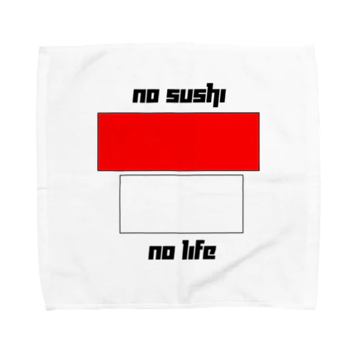 no sushi, no life タオルハンカチ