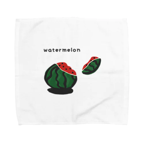 スイカ　割れちゃった！ Towel Handkerchief