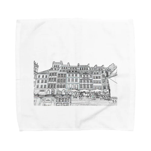 ワルシャワ旧市街 Towel Handkerchief