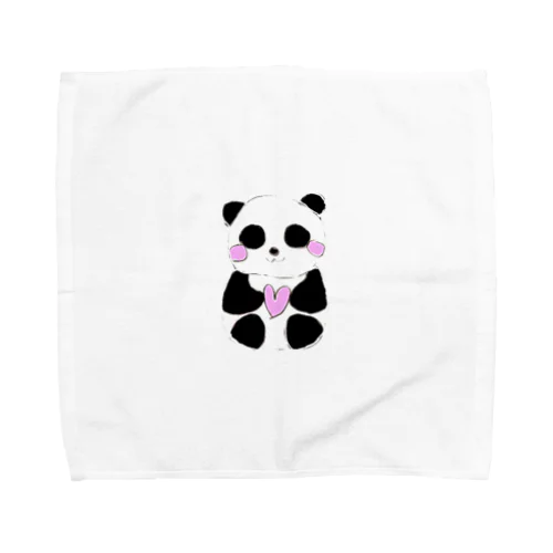 Panda with love  Towel Handkerchief