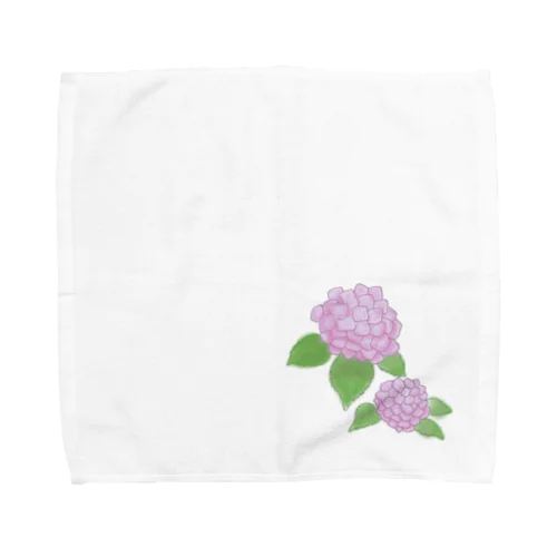 あじさい　紫 Towel Handkerchief