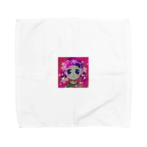 レトロな女の子 Towel Handkerchief