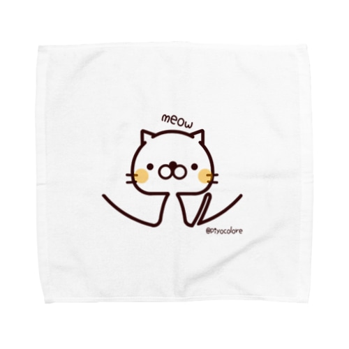 meow meow にゃんこ Towel Handkerchief