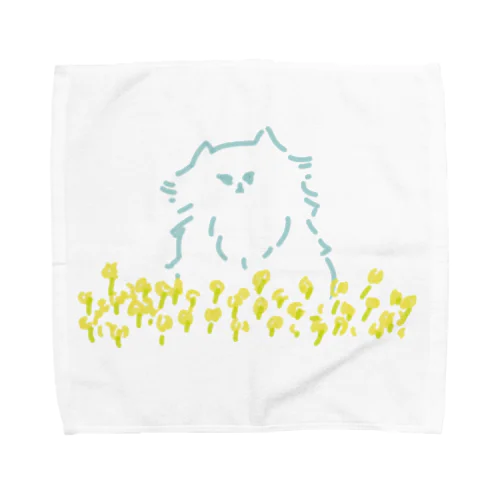 きいろい花畑ねこ Towel Handkerchief