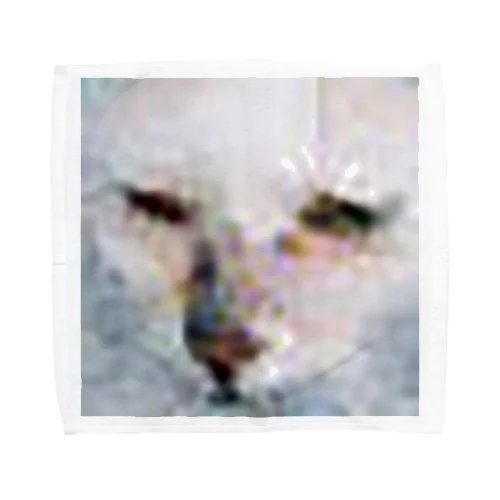 画質の粗い猫の顔/Low resolution cat Towel Handkerchief