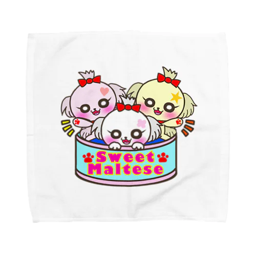 スイート・マルチーズ Towel Handkerchief