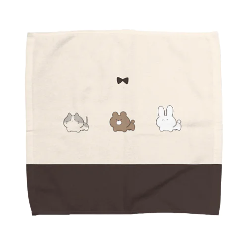 ねことくまとうさぎのゆるいグッズ Towel Handkerchief