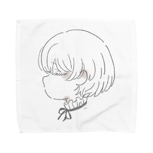 横顔の男の子 Towel Handkerchief