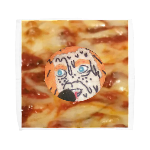 pizzaと汗だく少年 Towel Handkerchief