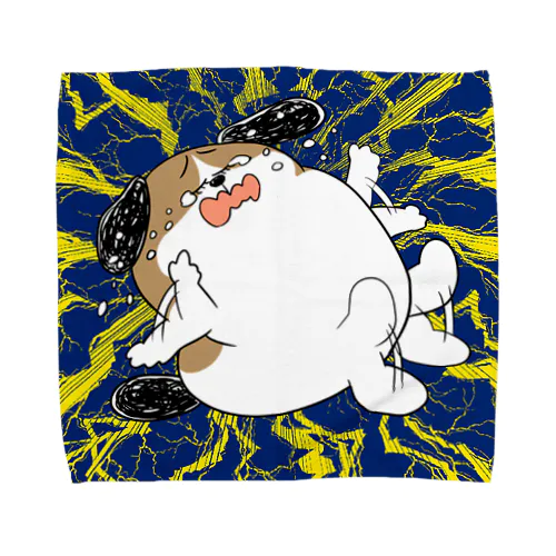 もじゃまるやだやだ Towel Handkerchief