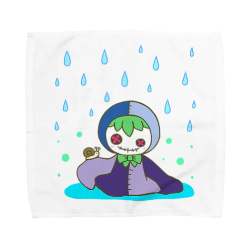 雨の日の小さな友達 Towel Handkerchief