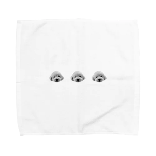 いとちゃん2 白黒 Towel Handkerchief