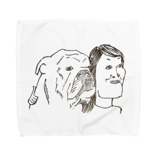 犬と私 Towel Handkerchief