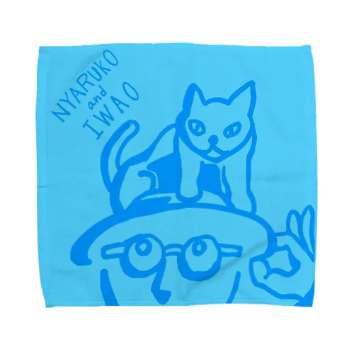 にゃること岩男 タオルハンカチ専用デザイン Towel Handkerchief