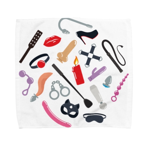 BDSM Icons (Color 01) Towel Handkerchief