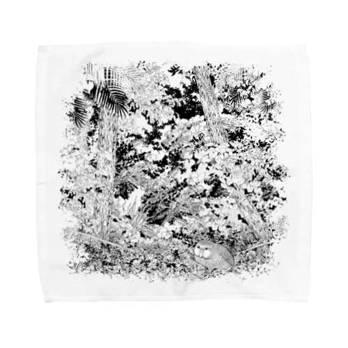 フクロウオウム カカポ Towel Handkerchief