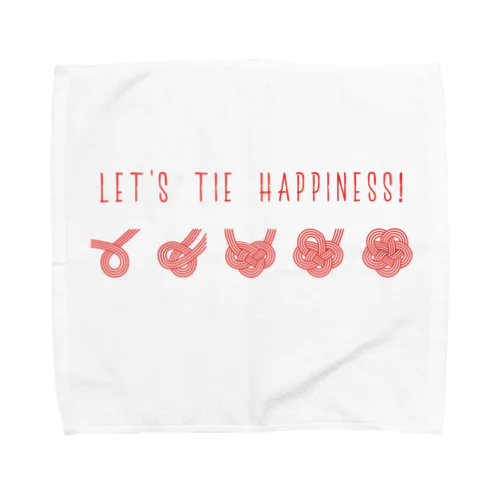 梅結びの結び方 Towel Handkerchief