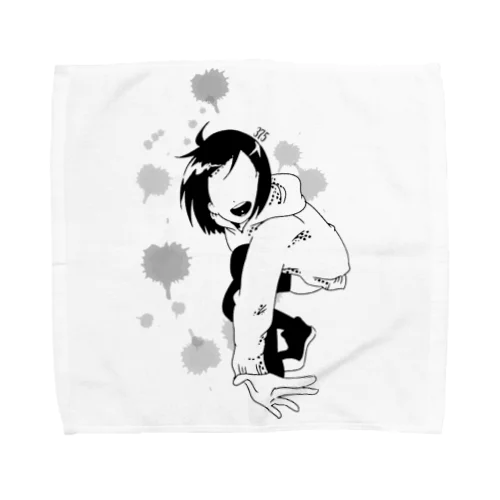 crazy girl375 Towel Handkerchief