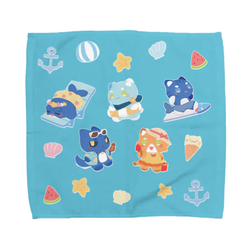 はっぴ～さま～にゃもたおる Towel Handkerchief