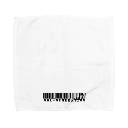 【バーコードロゴ】タオルハンカチ Towel Handkerchief