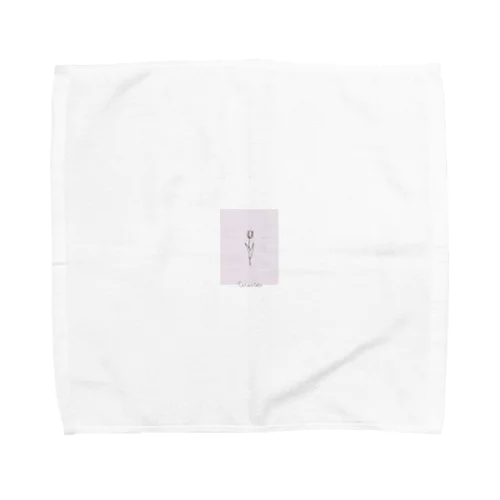 チューリップ＊メッセージ＊ピンク Towel Handkerchief