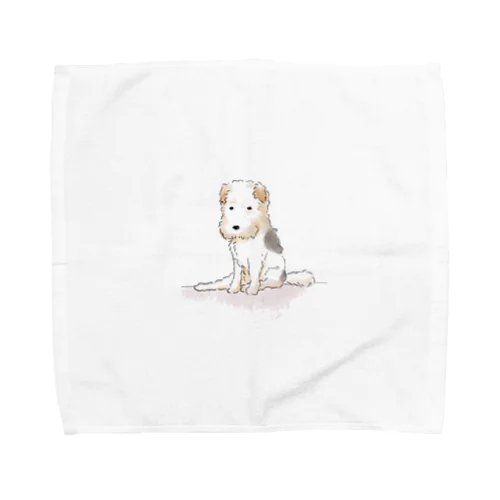 ぼさぼさテリアのミルオくん Towel Handkerchief