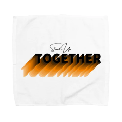 Stand Up Together（スタンド・アップ・トゥゲザー）イエロー オレンジベース Towel Handkerchief