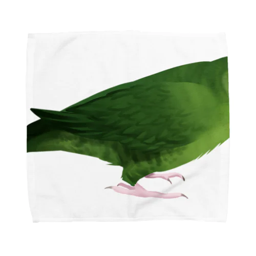 サザナミインコ　グリーン【まめるりはことり】 Towel Handkerchief