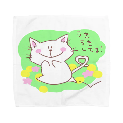 うきうきねこくん Towel Handkerchief