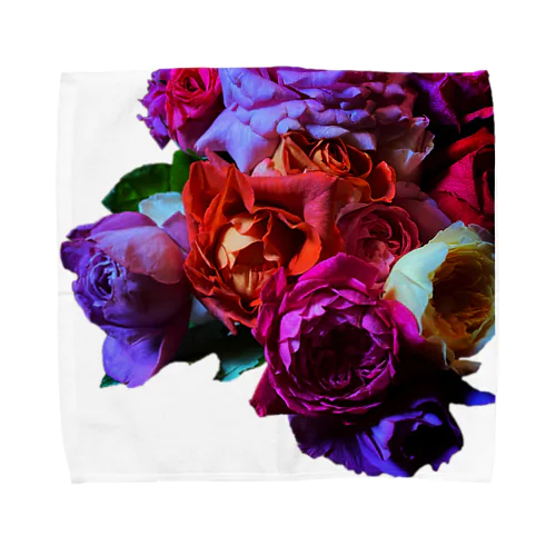 ダークローズの花束 Towel Handkerchief