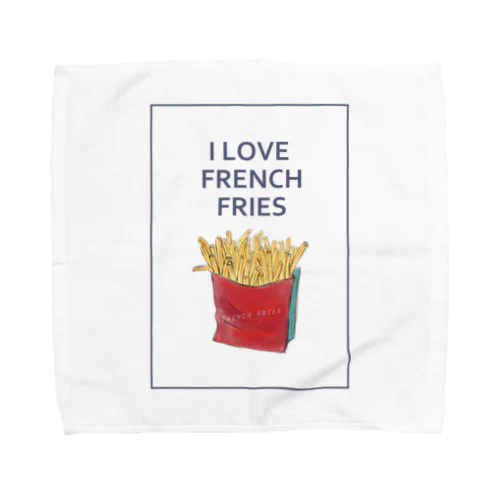 I LOVE FRENCH FRIES Towel Handkerchief