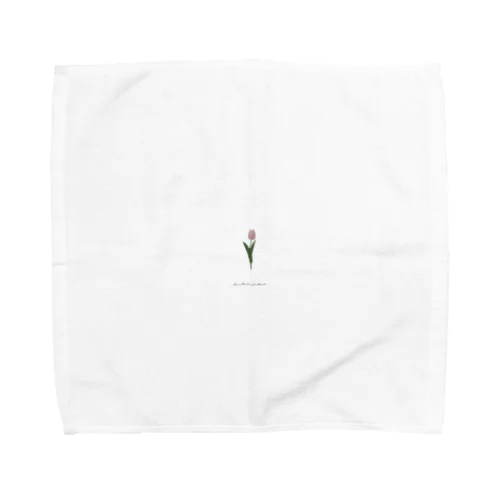 チューリップ×メッセージ Towel Handkerchief