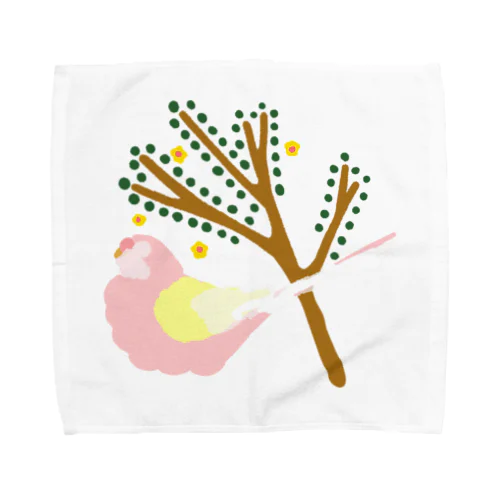 アキクサインコタオルハンカチ Towel Handkerchief