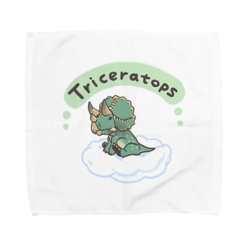 ふわふわトリケラトプス Towel Handkerchief