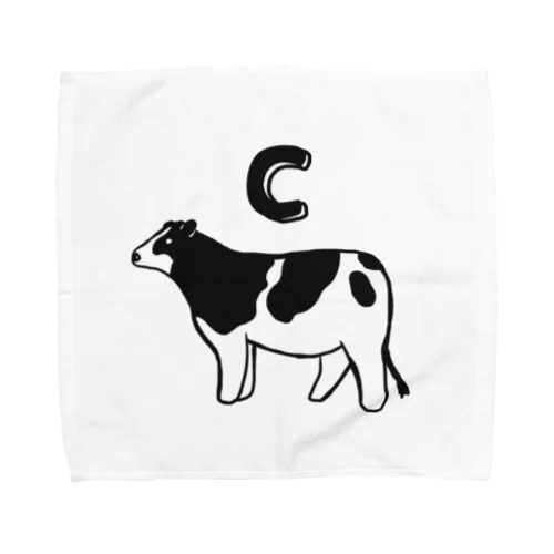 ［C］COW Towel Handkerchief