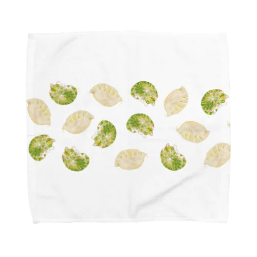 餃子と猫の腹 Towel Handkerchief