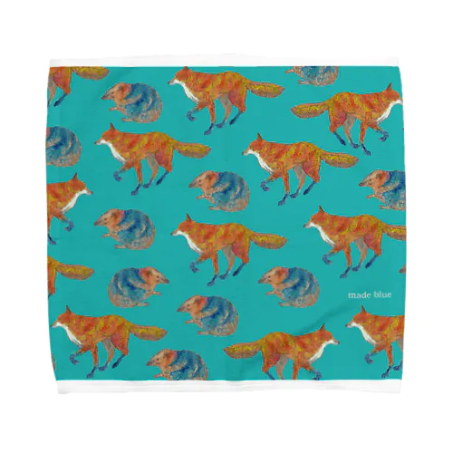 Fox and Hedgehog Towel Handkerchief