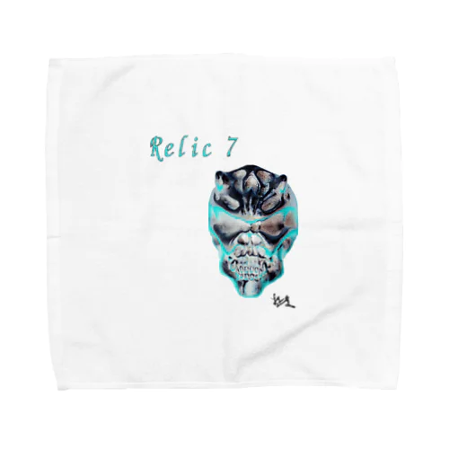 Relic 7　二角鬼スカル Towel Handkerchief