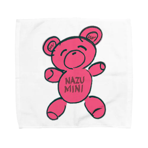 NAZU MINI bear （Pink）グッズ タオルハンカチ