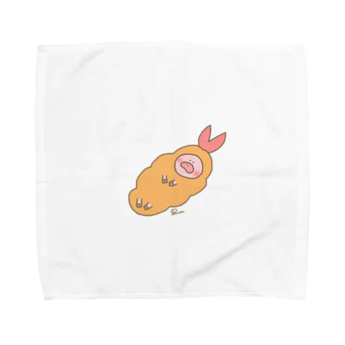 エビフライを食べようフライデー Towel Handkerchief