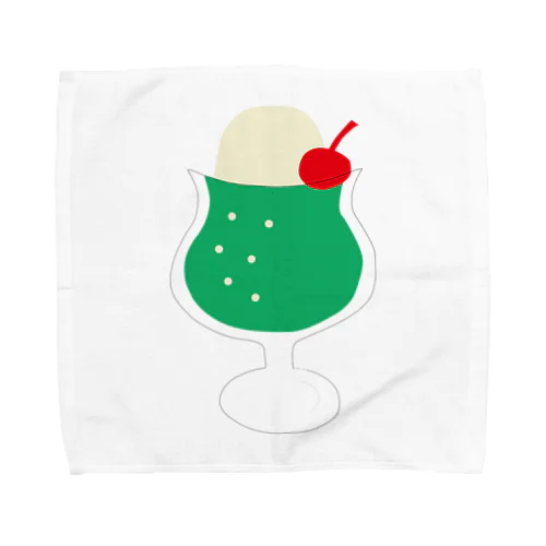 昔懐かしいクリームソーダ Towel Handkerchief