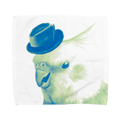 くーちゃんと帽子（羽根） Towel Handkerchief
