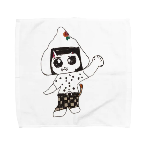 おににゃん Towel Handkerchief