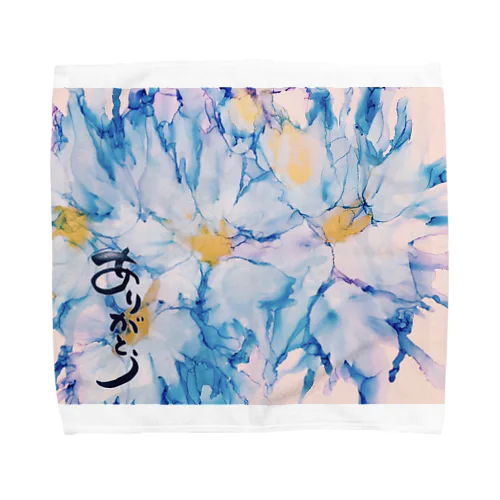 thank you♡flower&Ocean Towel Handkerchief