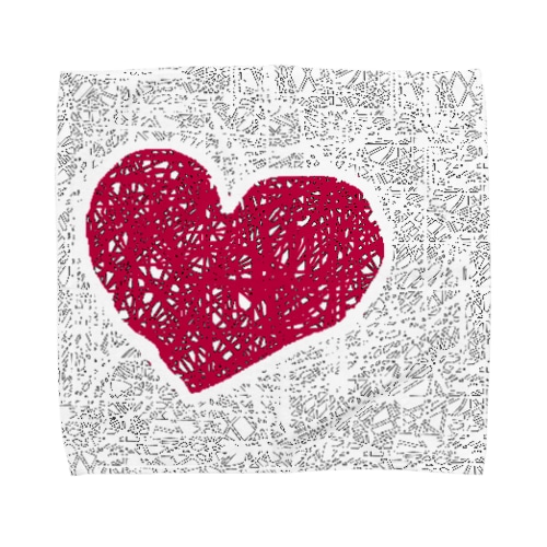 ハート　デザイン Towel Handkerchief