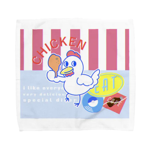 どこかに需要があるだろうニワトリ Towel Handkerchief