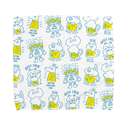 I LOVE BEER Towel Handkerchief