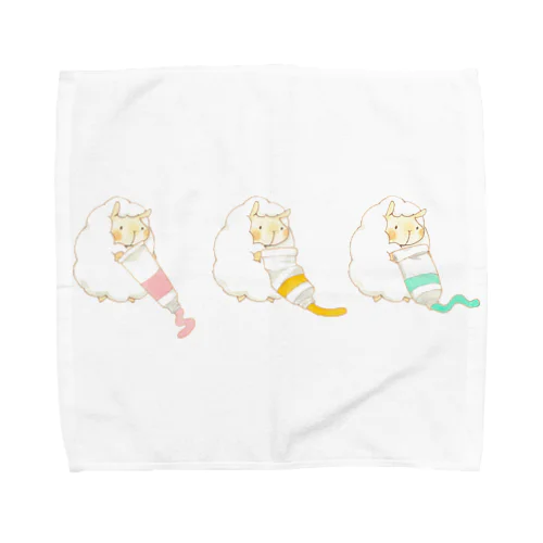 えのぐひつじ Towel Handkerchief