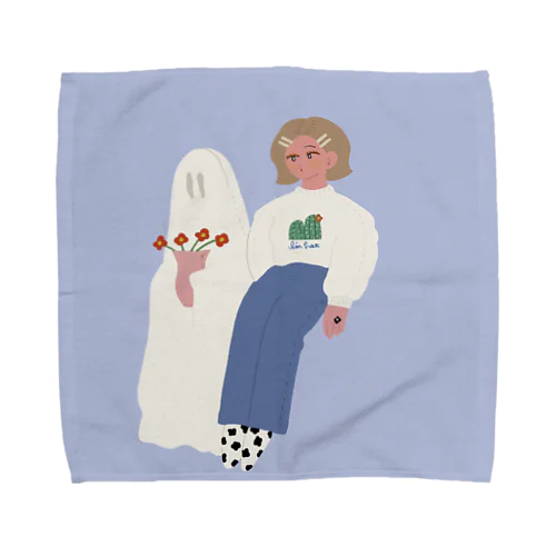  ghost friend Towel Handkerchief