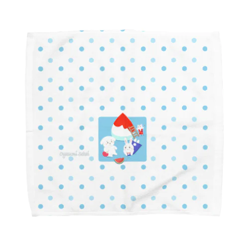 おやよサマー（ドット柄） Towel Handkerchief